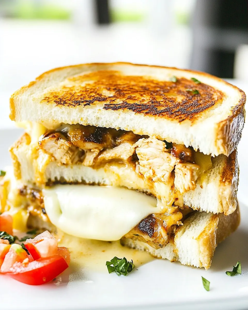 Easy Award Winning Chipotle Chicken Grilled Cheese Sandwich recipe photo
