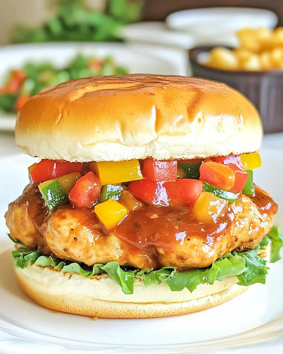 Delicious Awesome Sauce Chicken Burgers image