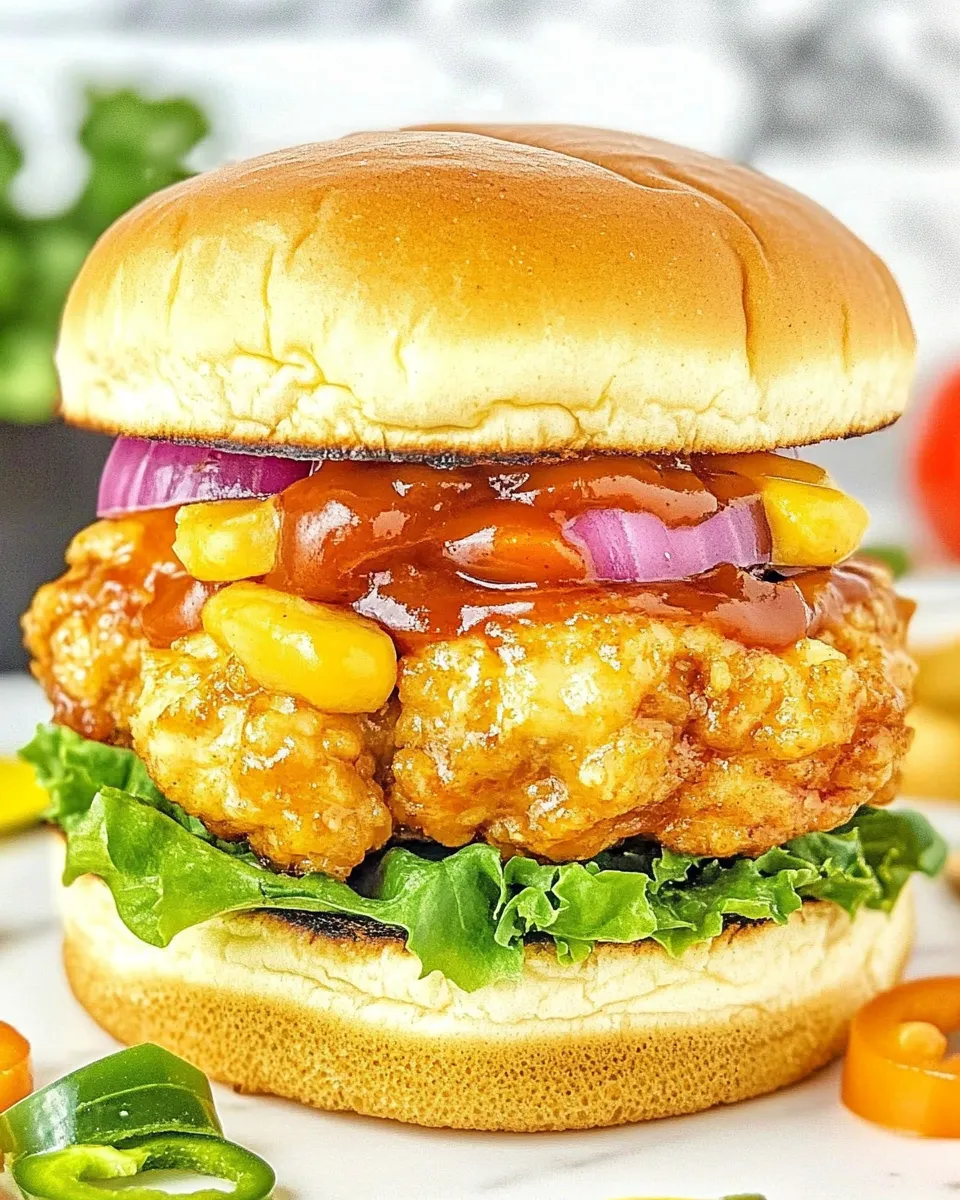 Tasty Awesome Sauce Chicken Burgers shot