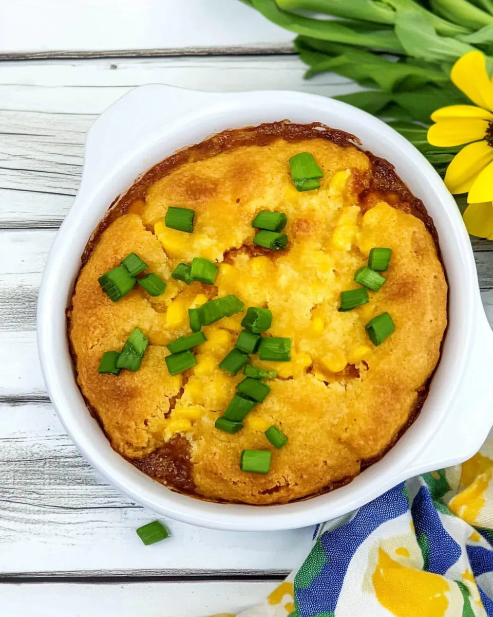 Classic BBQ Chicken Cornbread Bake dish photo