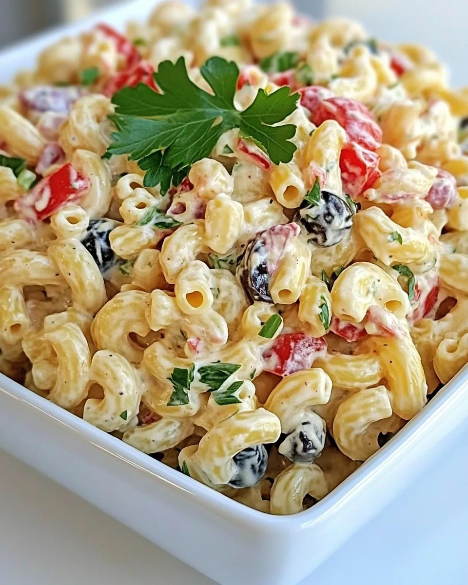 Easy BEST Macaroni Salad recipe photo