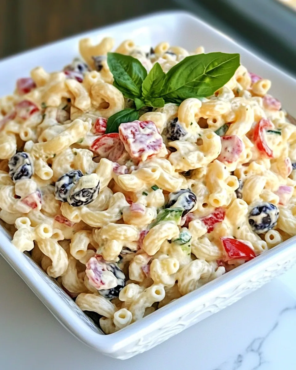 Delicious BEST Macaroni Salad shot