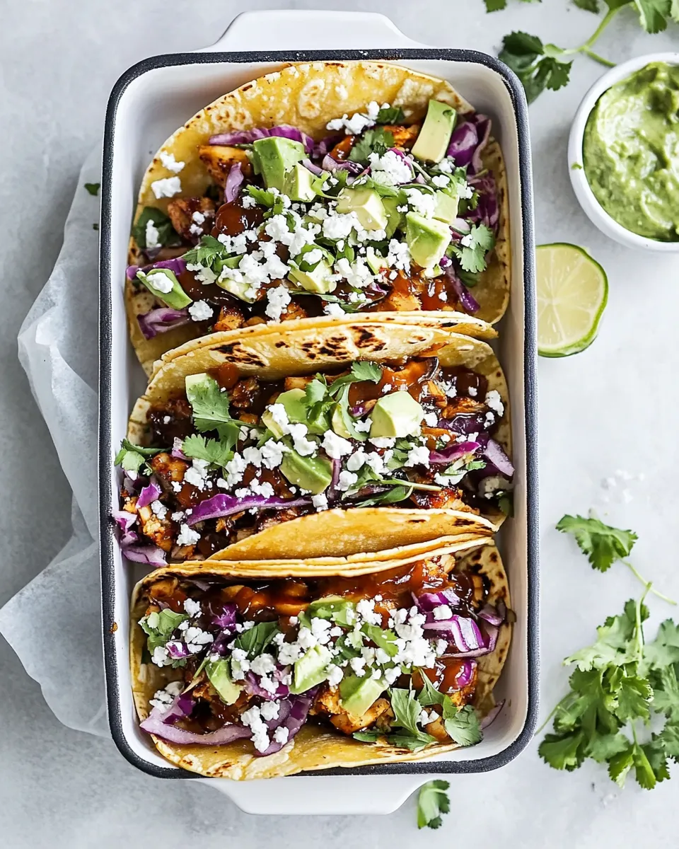 Classic Baked BBQ Chicken Tacos dish photo