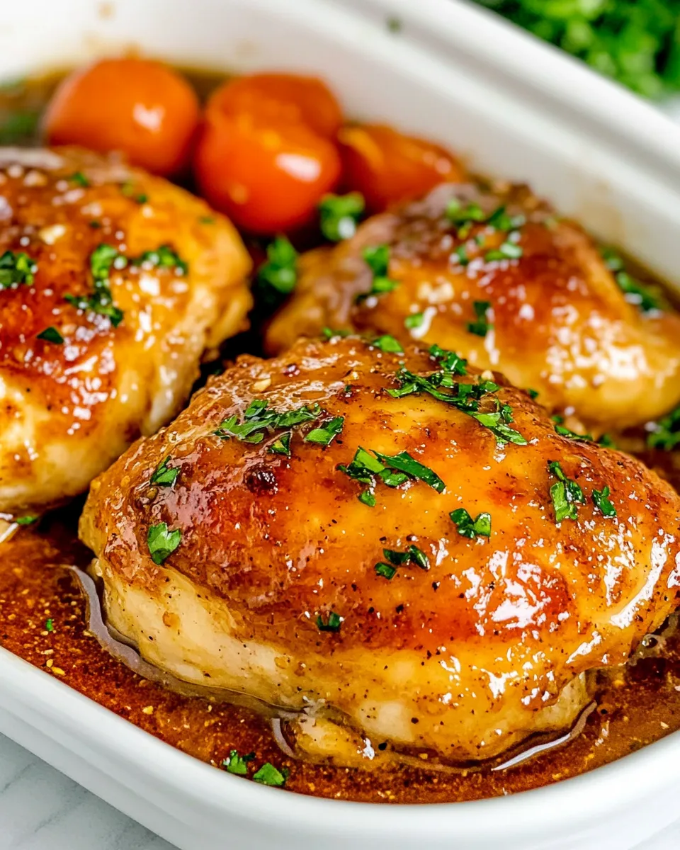 Easy Baked Brown Sugar Italian Chicken recipe photo
