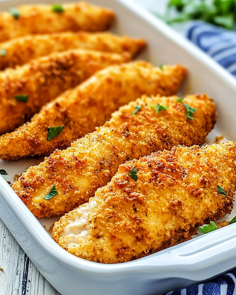 Classic Baked Cheddar Ranch Chicken Tenders dish photo