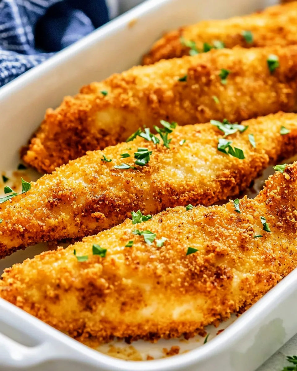 Delicious Baked Cheddar Ranch Chicken Tenders plate image