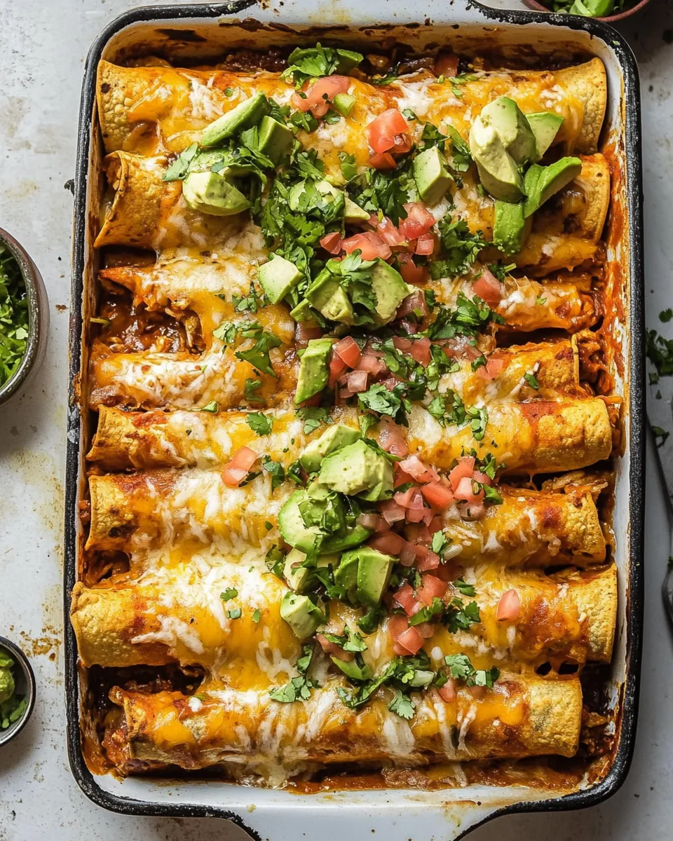 Classic Baked Cheesy Cuban Chicken Taquitos. picture