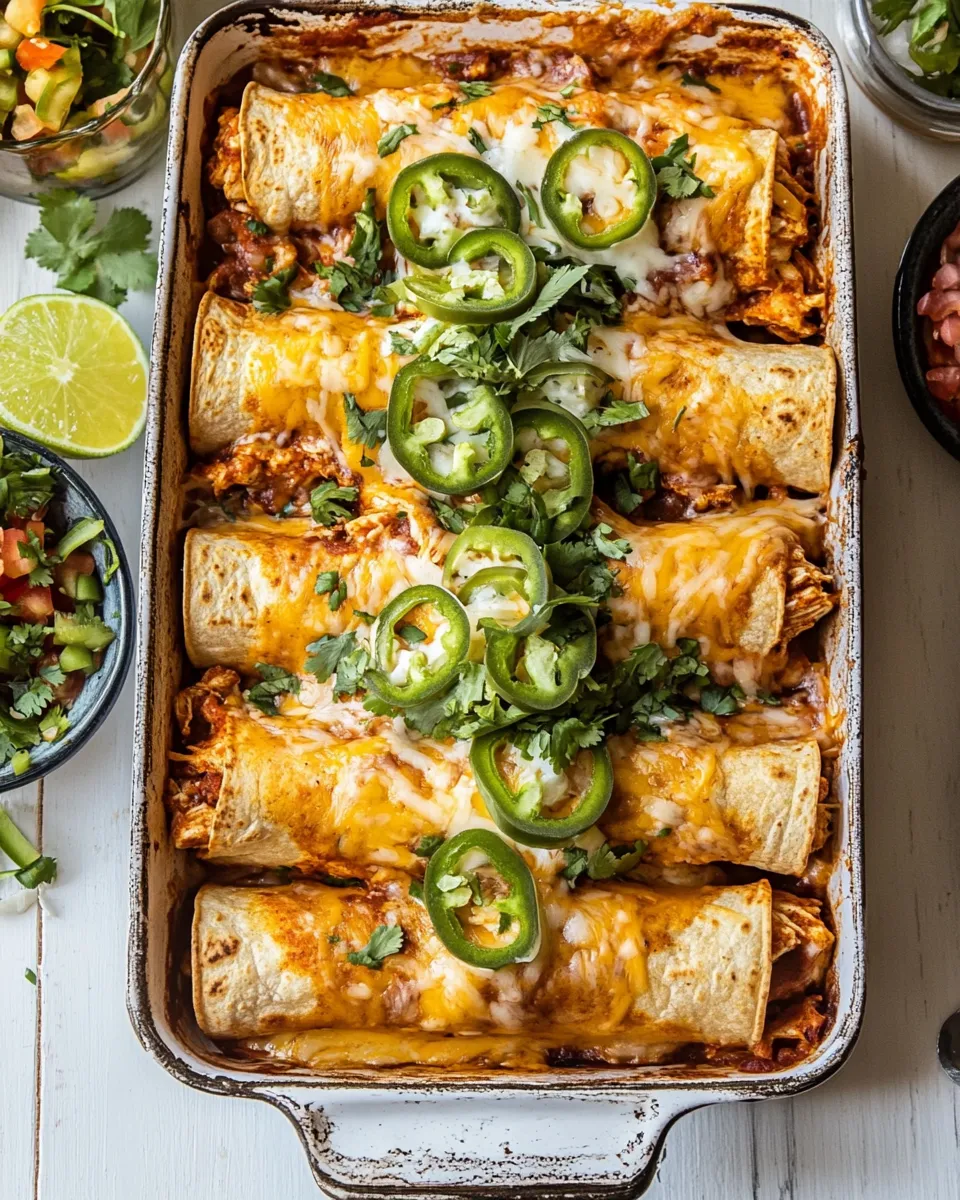 Ultimate Baked Cheesy Cuban Chicken Taquitos. recipe image