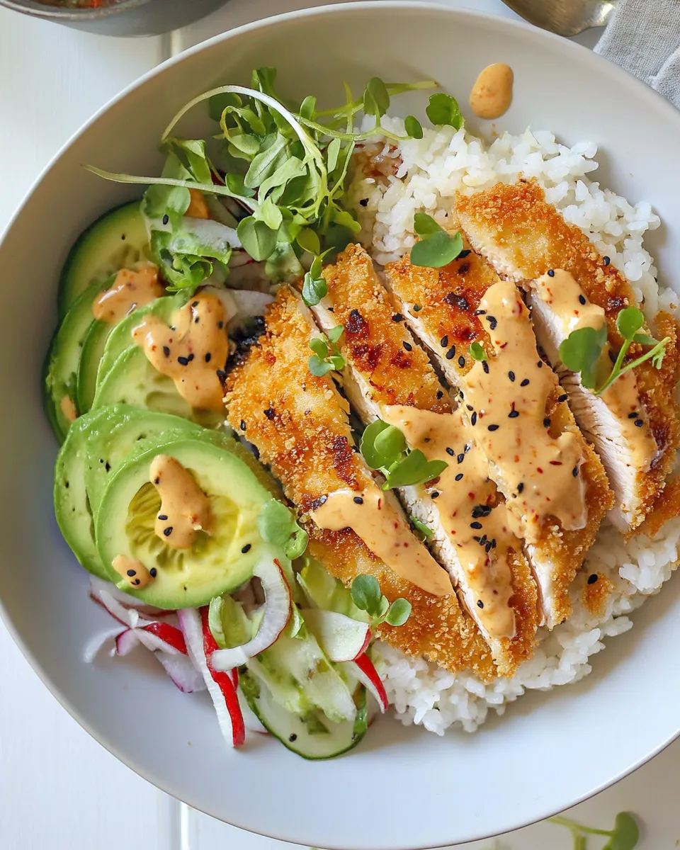 Homemade Baked Chicken Katsu dish photo