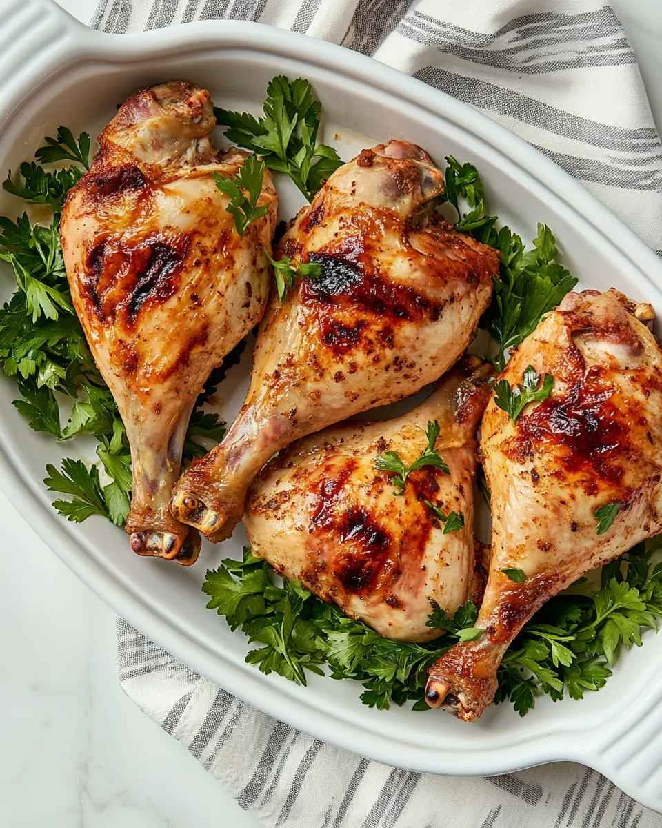 Delicious Baked Chicken Leg Quarters image