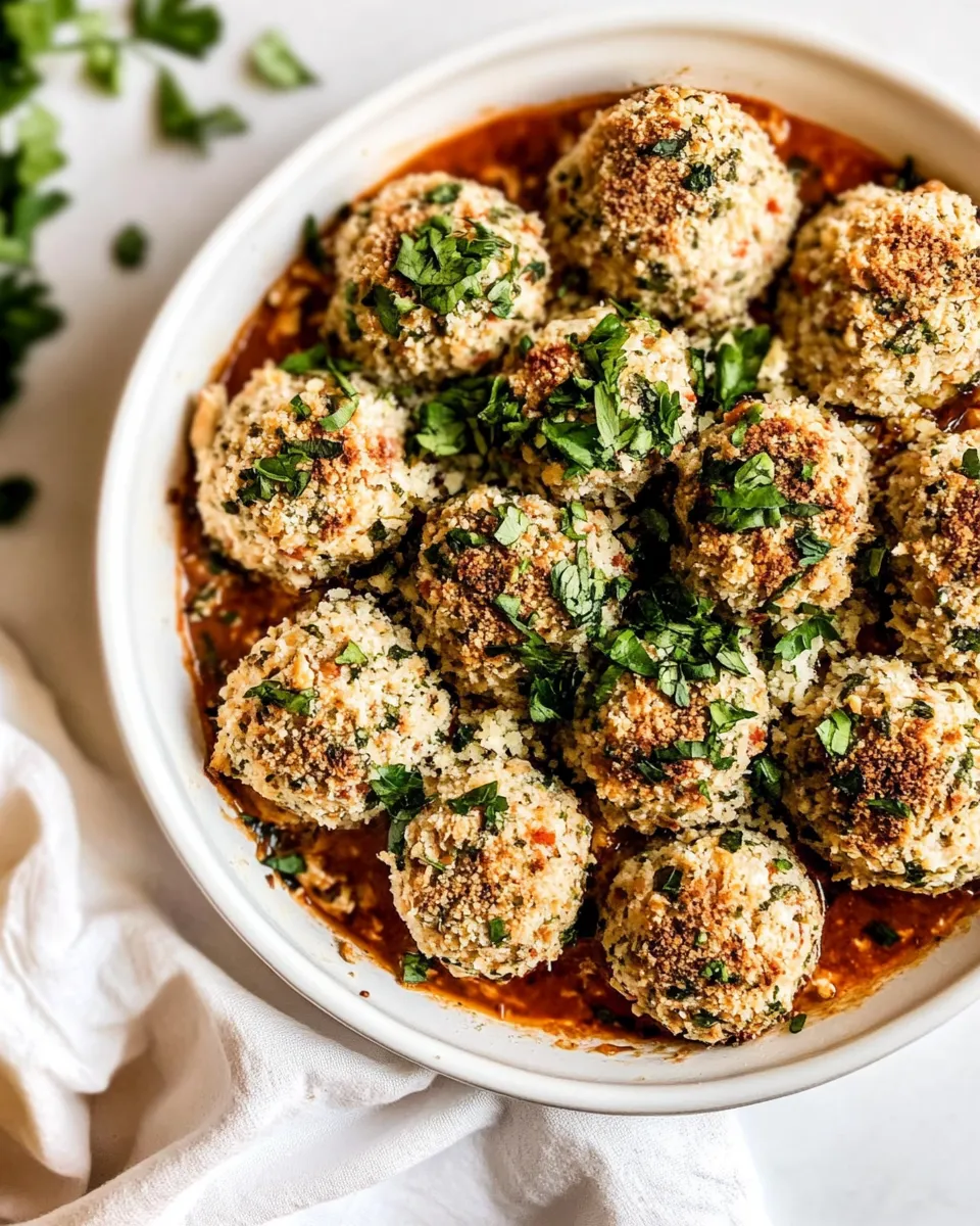 Homemade Baked Chicken Meatballs photo