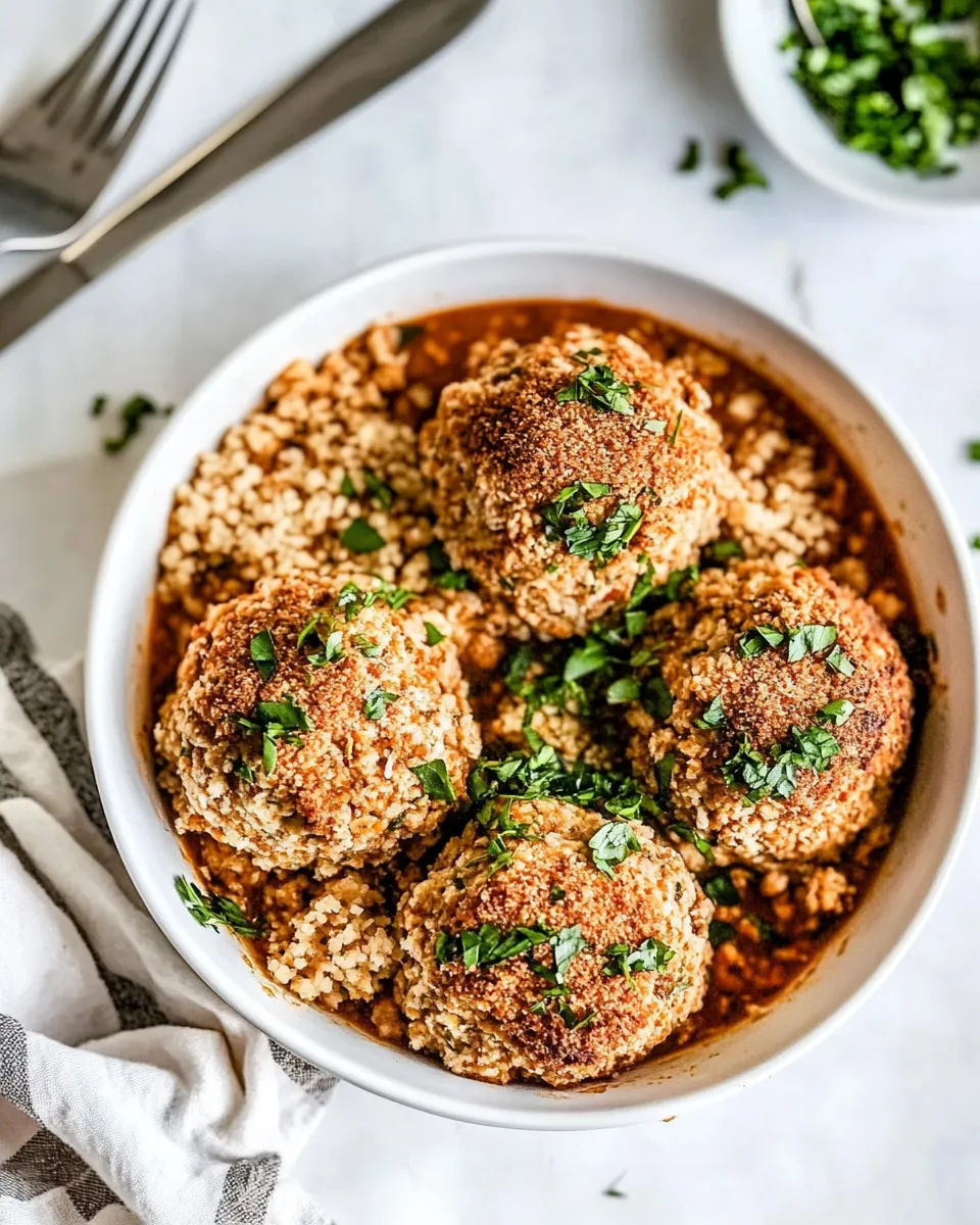 Easy Baked Chicken Meatballs recipe photo