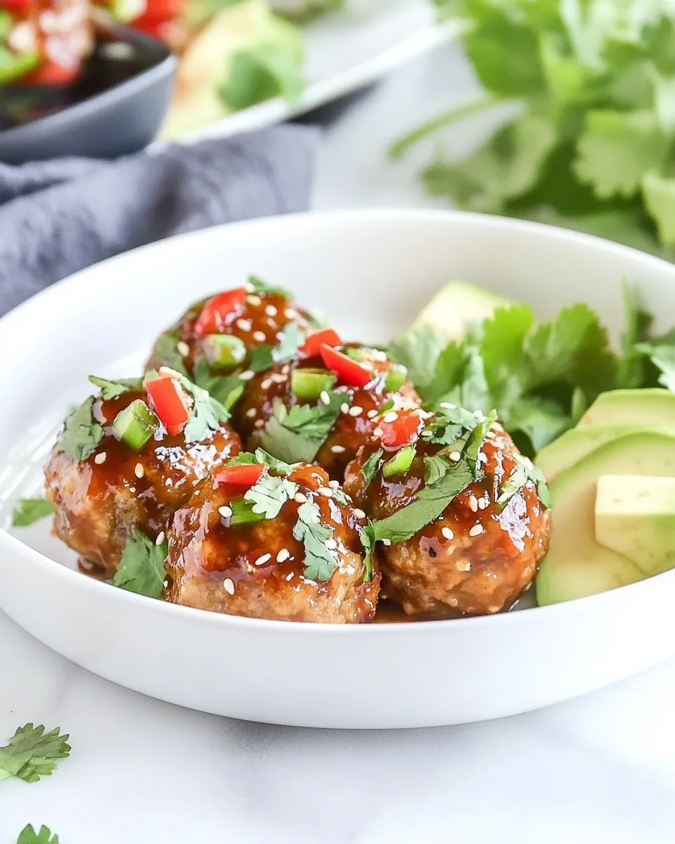 Easy Baked Chicken Meatballs with Sweet Oyster Sauce recipe photo