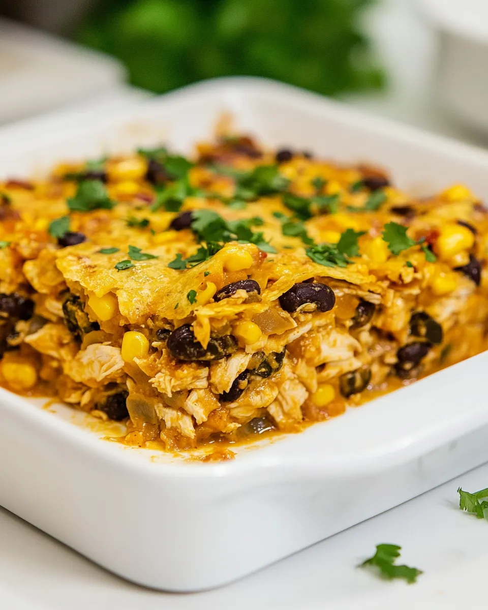 Homemade Baked Chicken Quesadilla Casserole photo