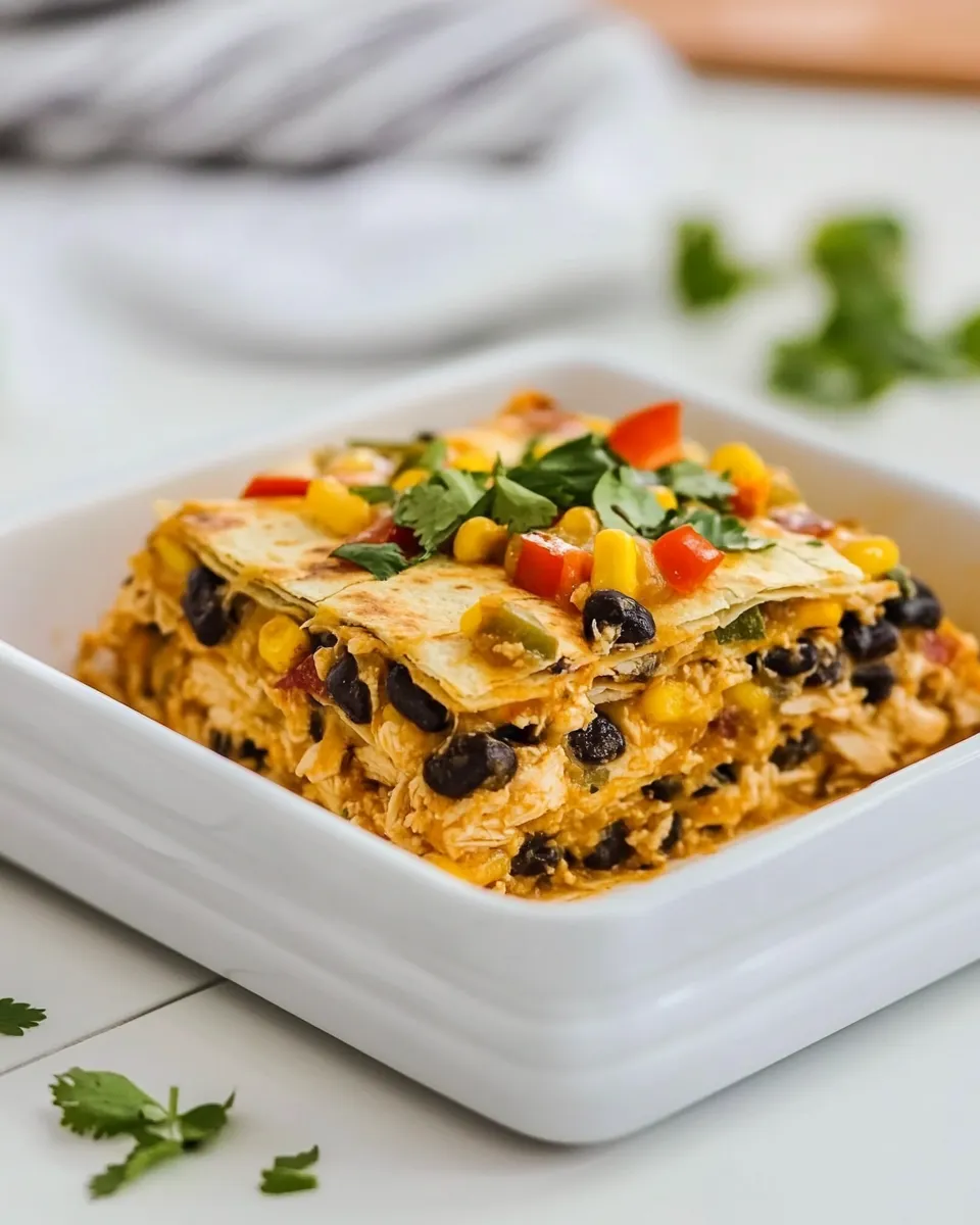 Delicious Baked Chicken Quesadilla Casserole recipe photo