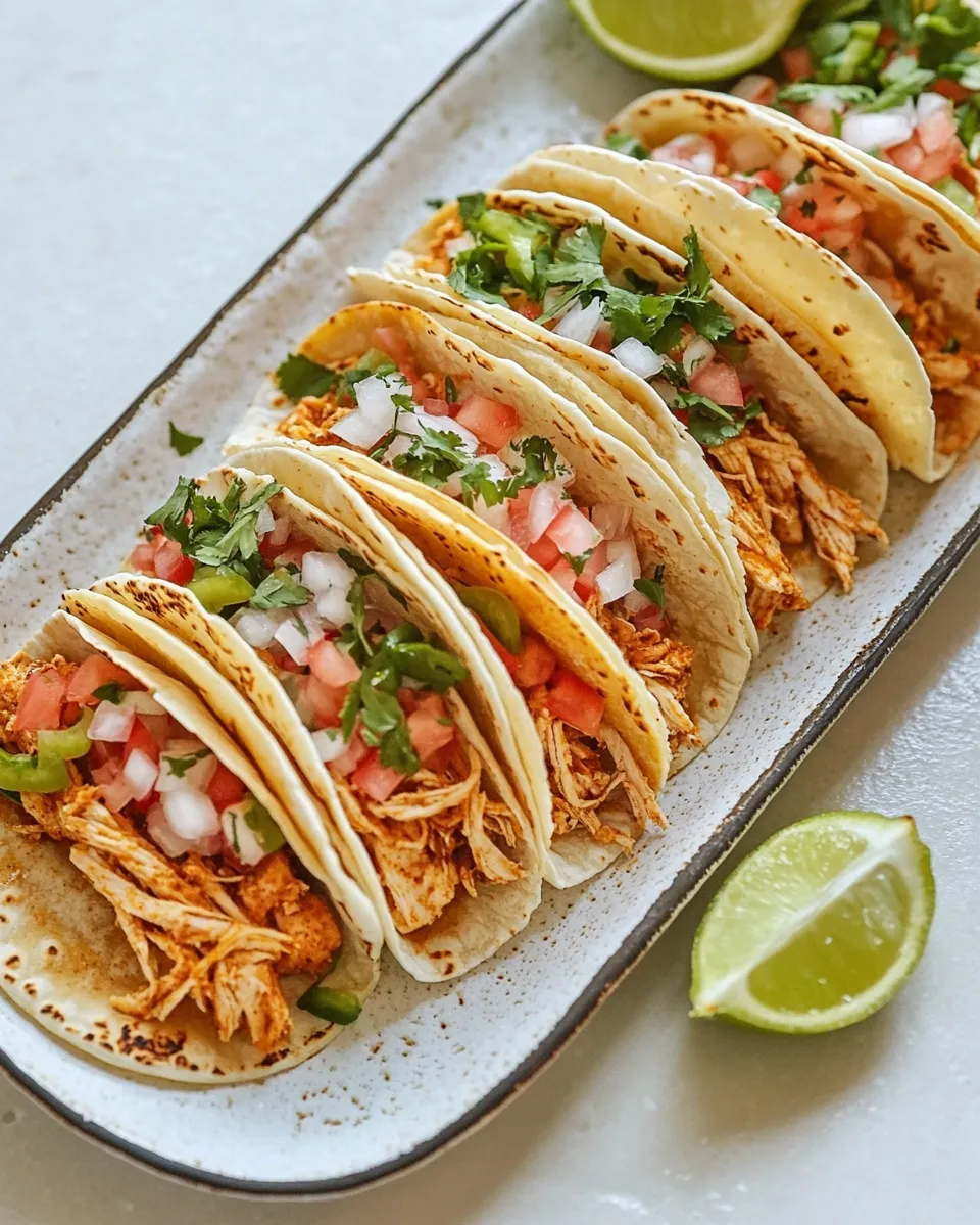 Easy Baked Chicken Tacos recipe photo