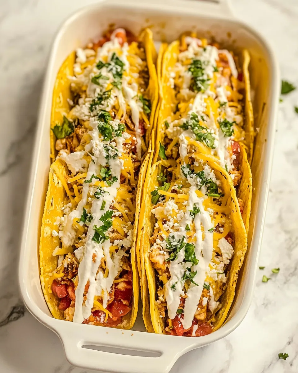 Homemade Baked Chicken Tacos Recipe photo