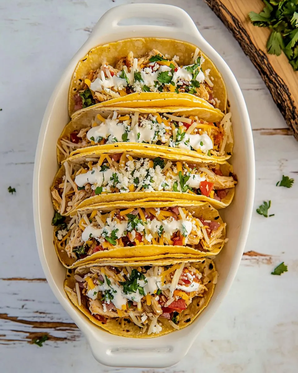 Classic Baked Chicken Tacos Recipe image