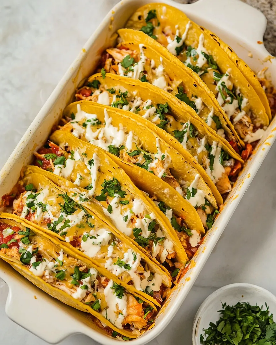 Easy Baked Chicken Tacos Recipe recipe image