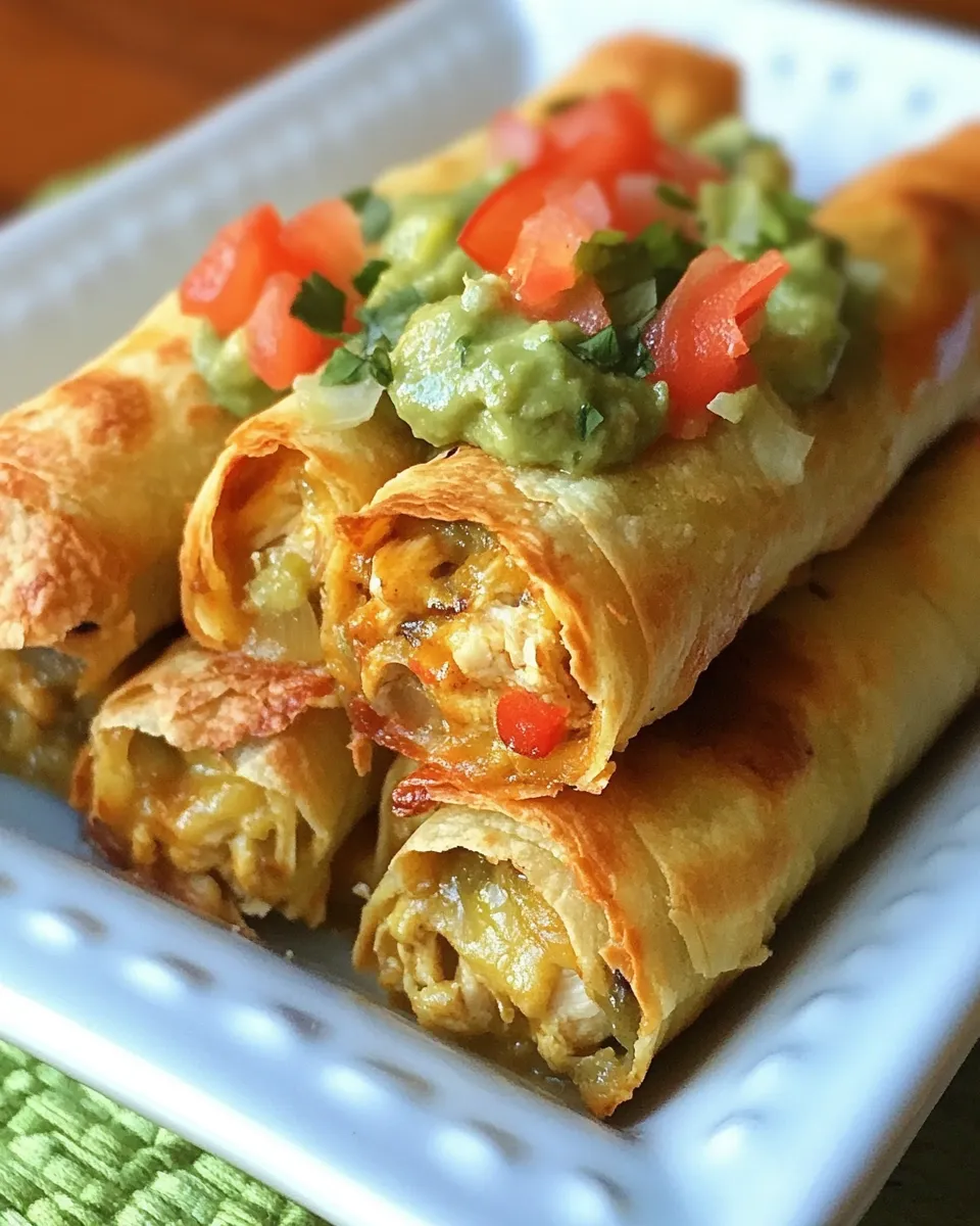 Classic Baked Chicken Taquitos image