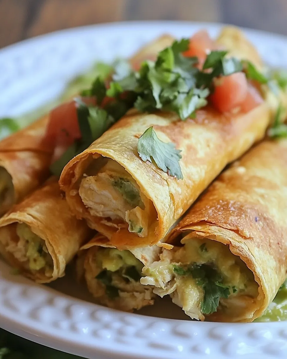 Easy Baked Chicken Taquitos recipe photo
