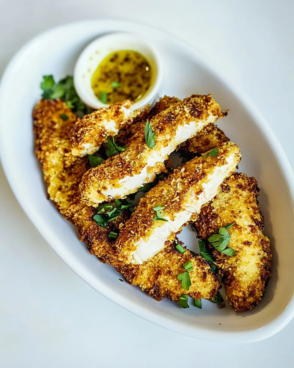 Delicious Baked Chicken Tenders shot