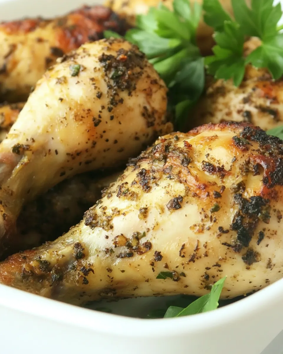 Homemade Baked Chimichurri Chicken Drumsticks dish photo