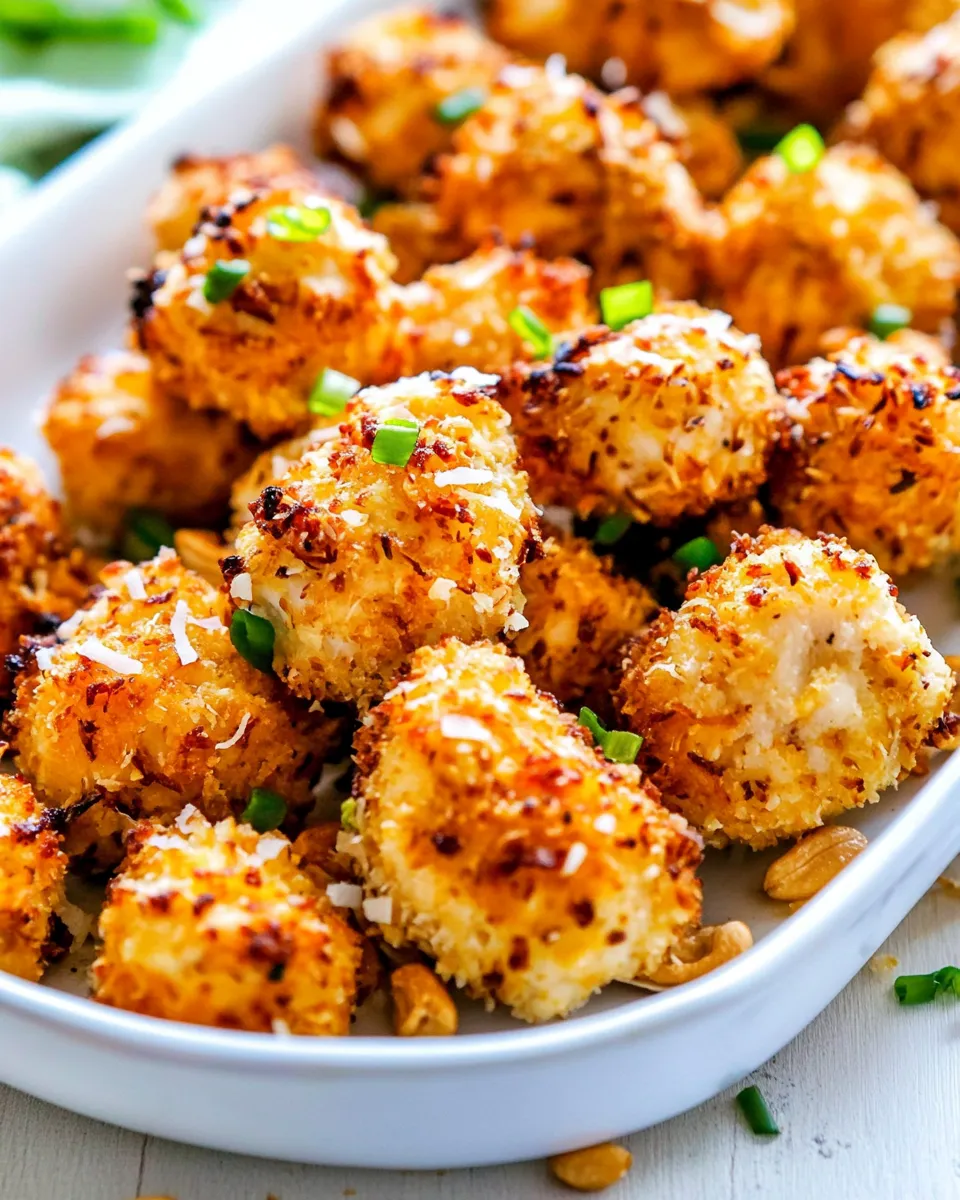Homemade Baked Coconut Cashew Chicken Bites photo