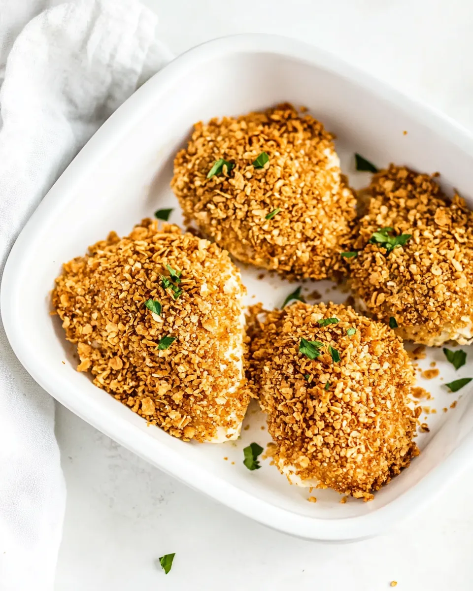 Delicious Baked Cornflake Chicken shot