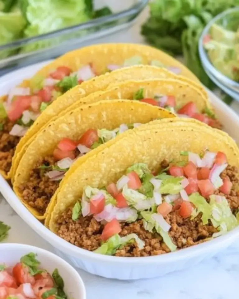 Homemade Baked Crispy Ground Beef Tacos photo
