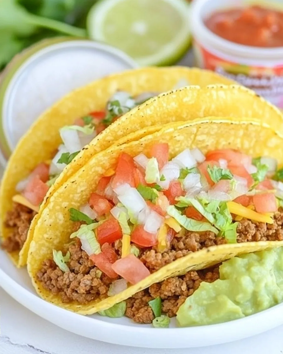 Classic Baked Crispy Ground Beef Tacos image