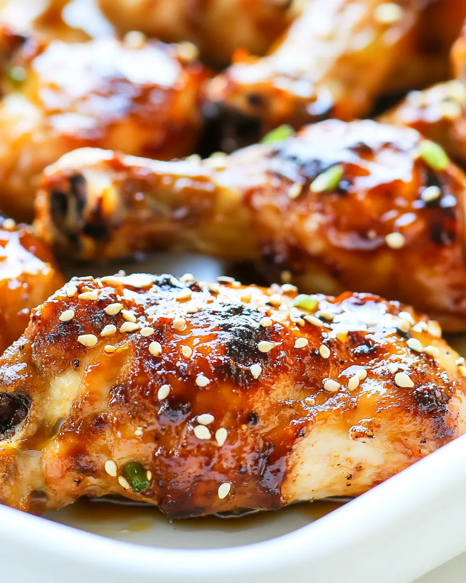 Savory Baked Hoisin Chicken shot