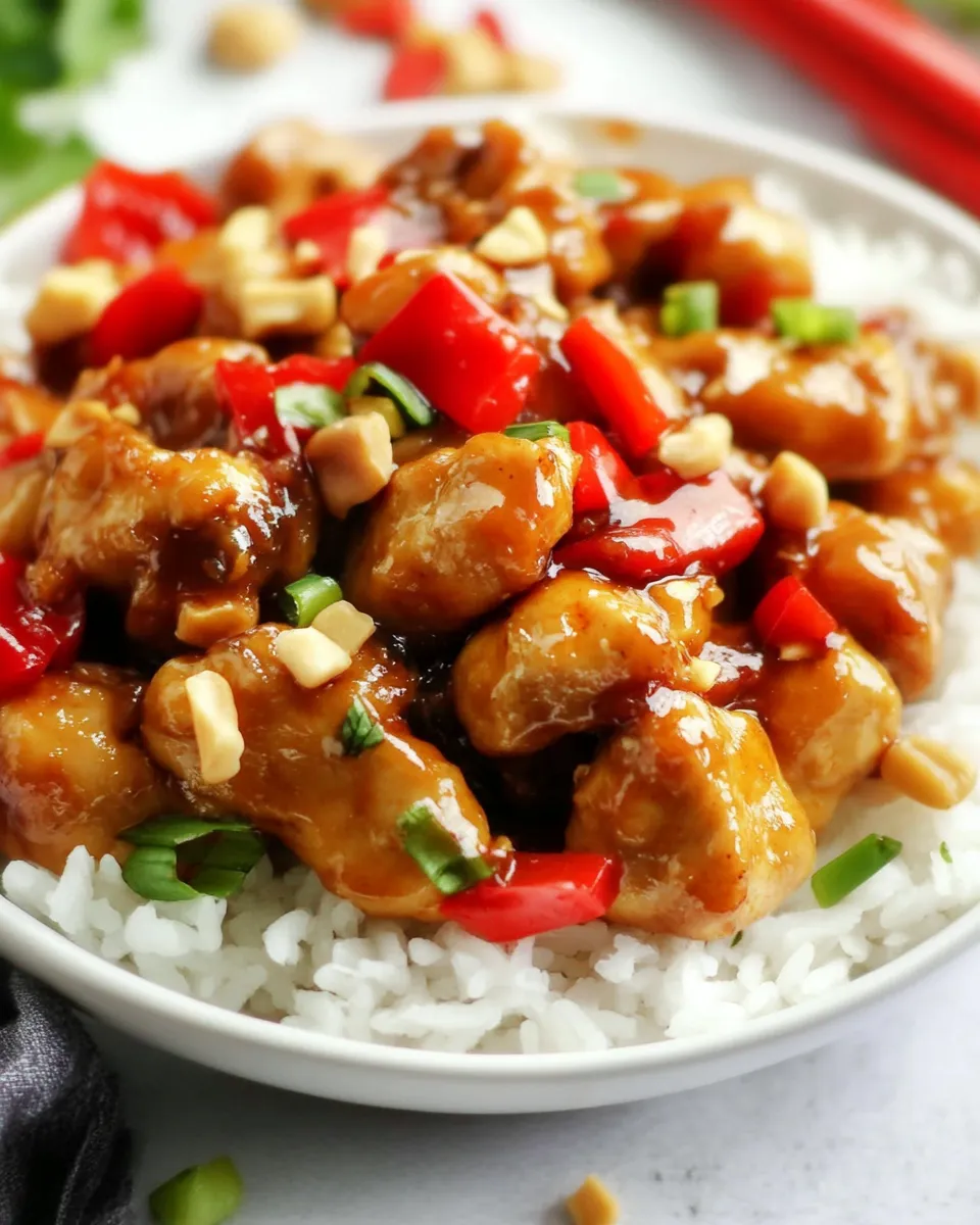 Easy Baked Kung Pao Chicken recipe photo