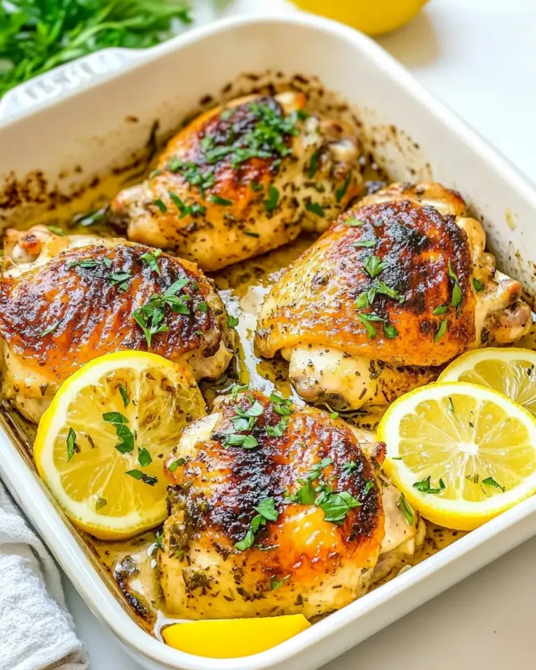 Easy Baked Lemon Chicken Thighs photo