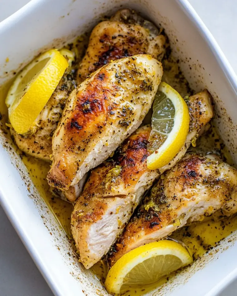 Homemade Baked Lemon Pepper Chicken Recipe photo