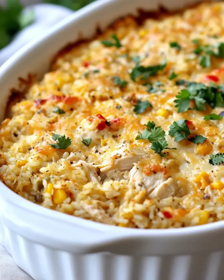 Easy Baked Mexican Chicken and Rice Casserole photo