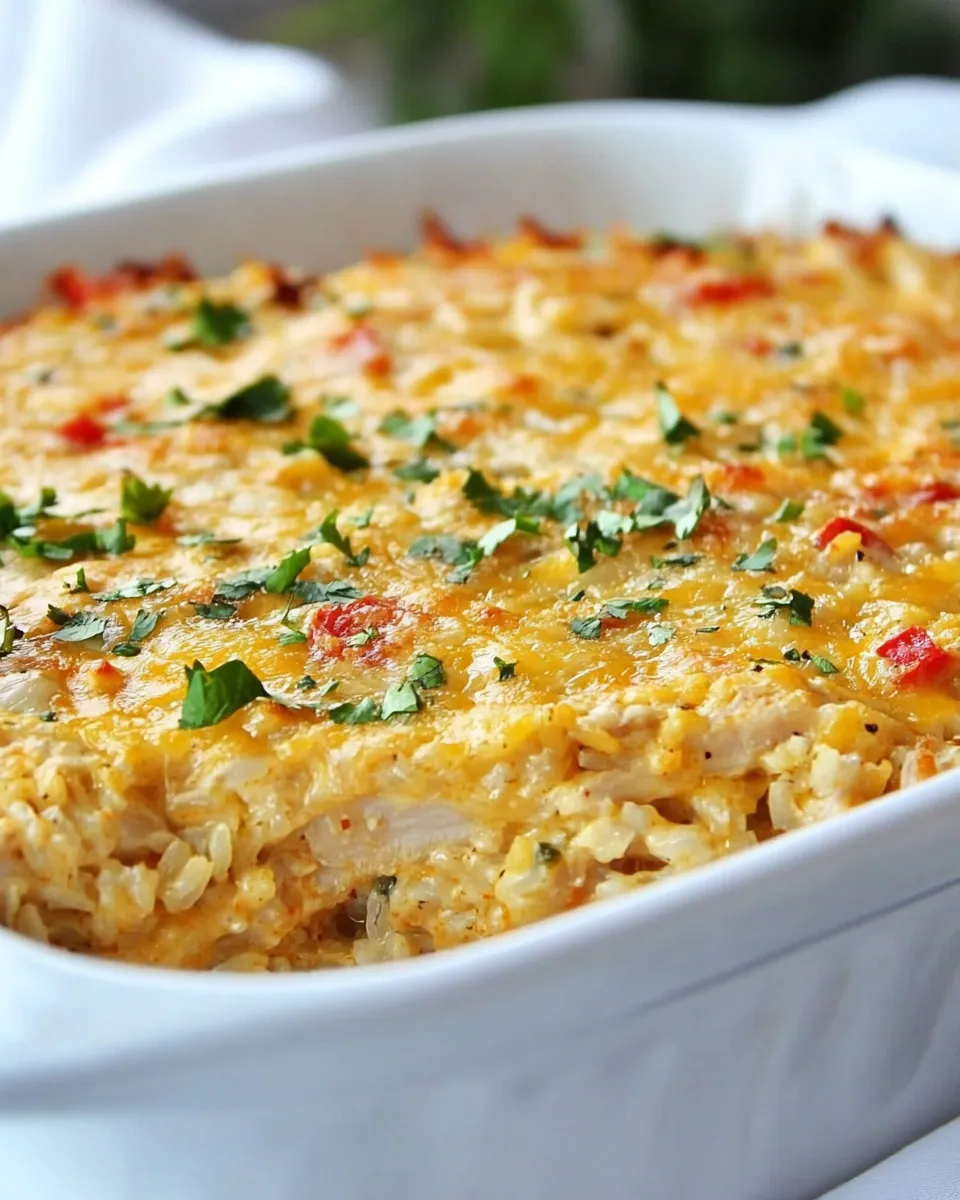 Homemade Baked Mexican Chicken and Rice Casserole recipe photo
