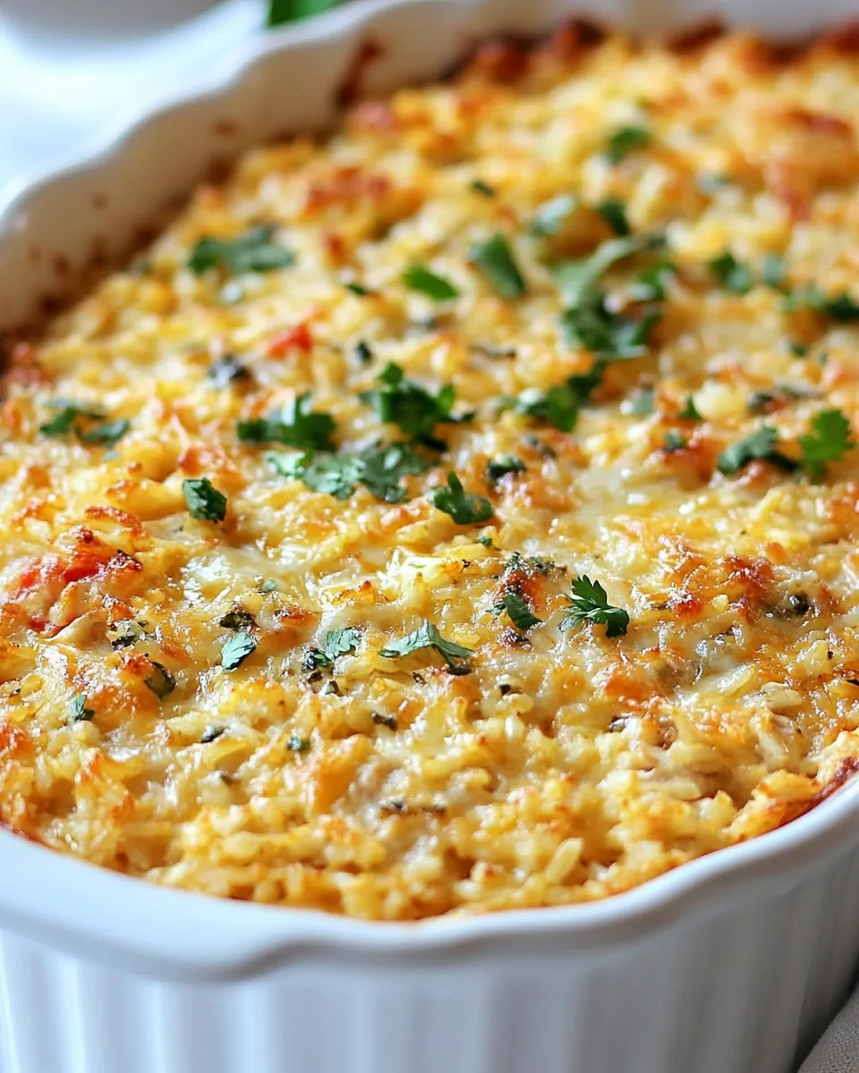 Savory Baked Mexican Chicken and Rice Casserole shot