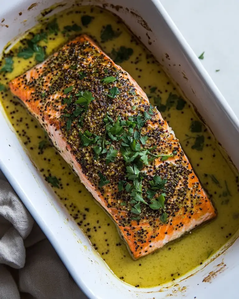 Homemade Baked Mustard Salmon photo