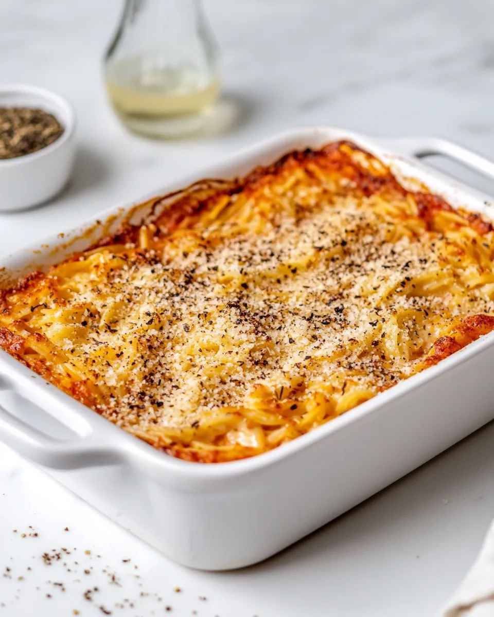 Classic Baked Orzo Recipe food shot