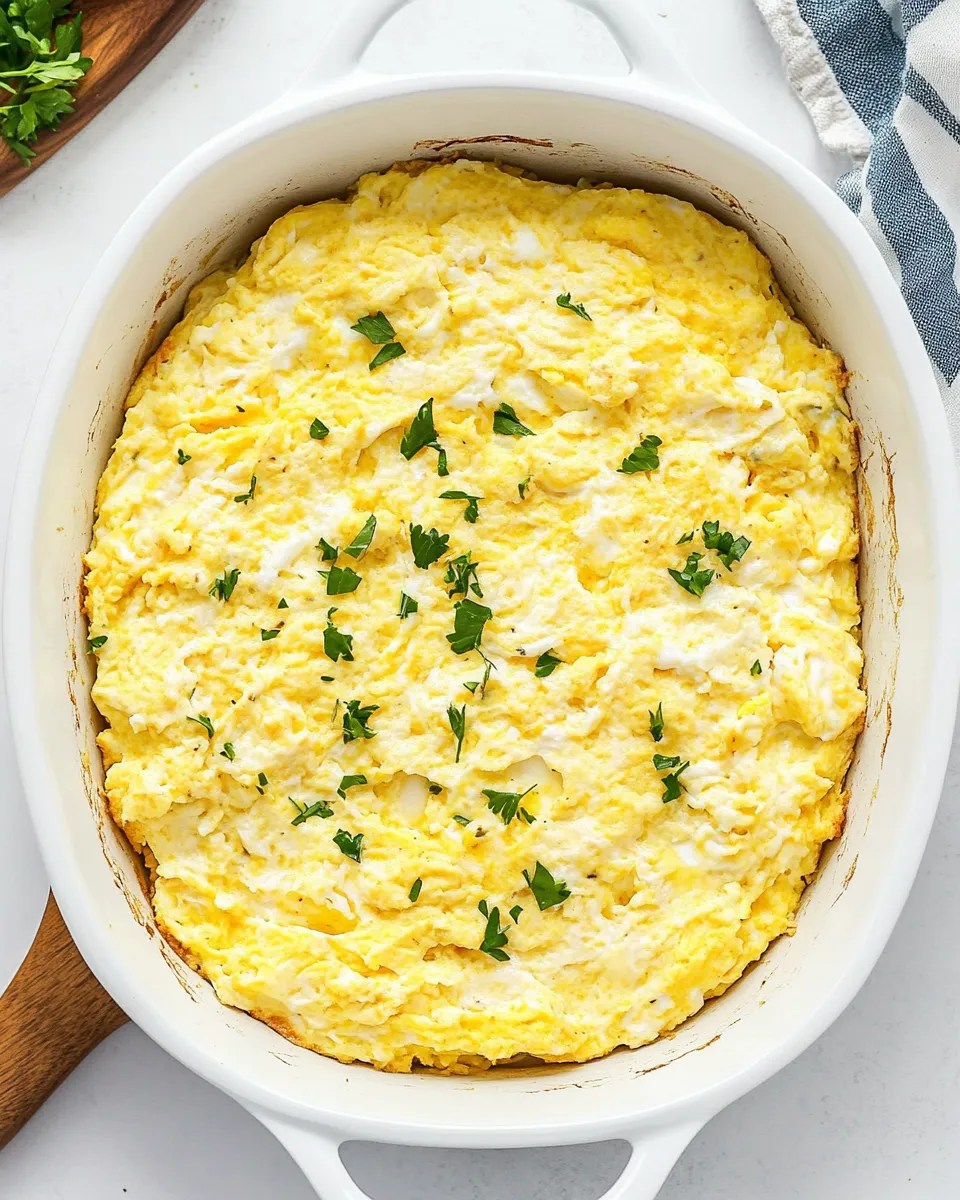 Homemade Baked Scrambled Eggs photo