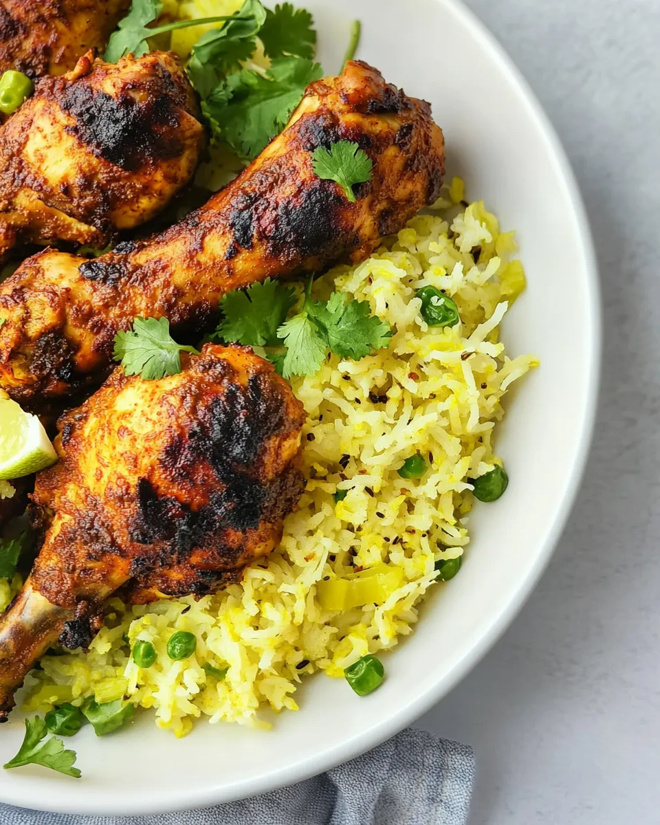 Delicious Baked Tandoori Chicken shot