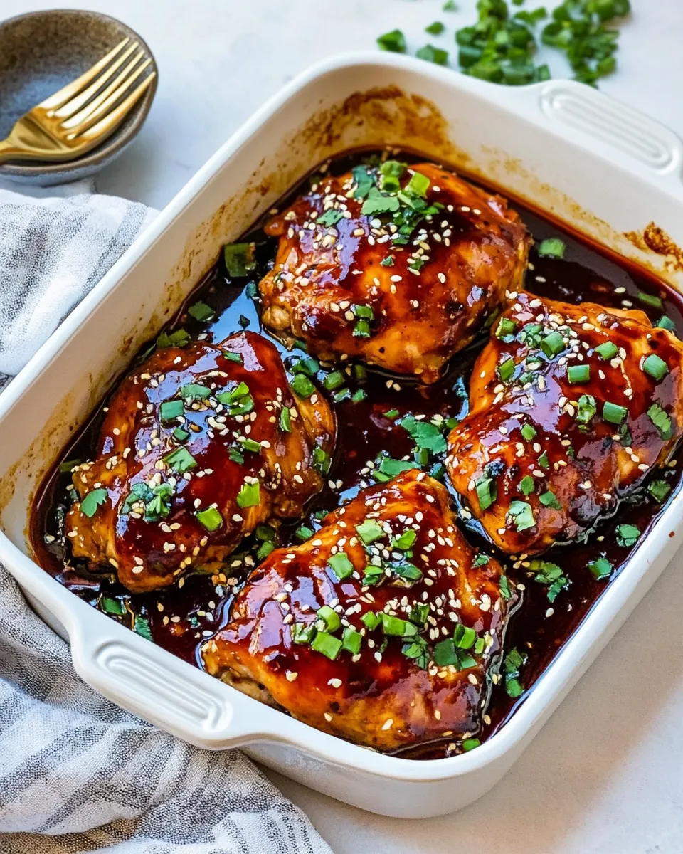 Tasty Baked Teriyaki Chicken shot