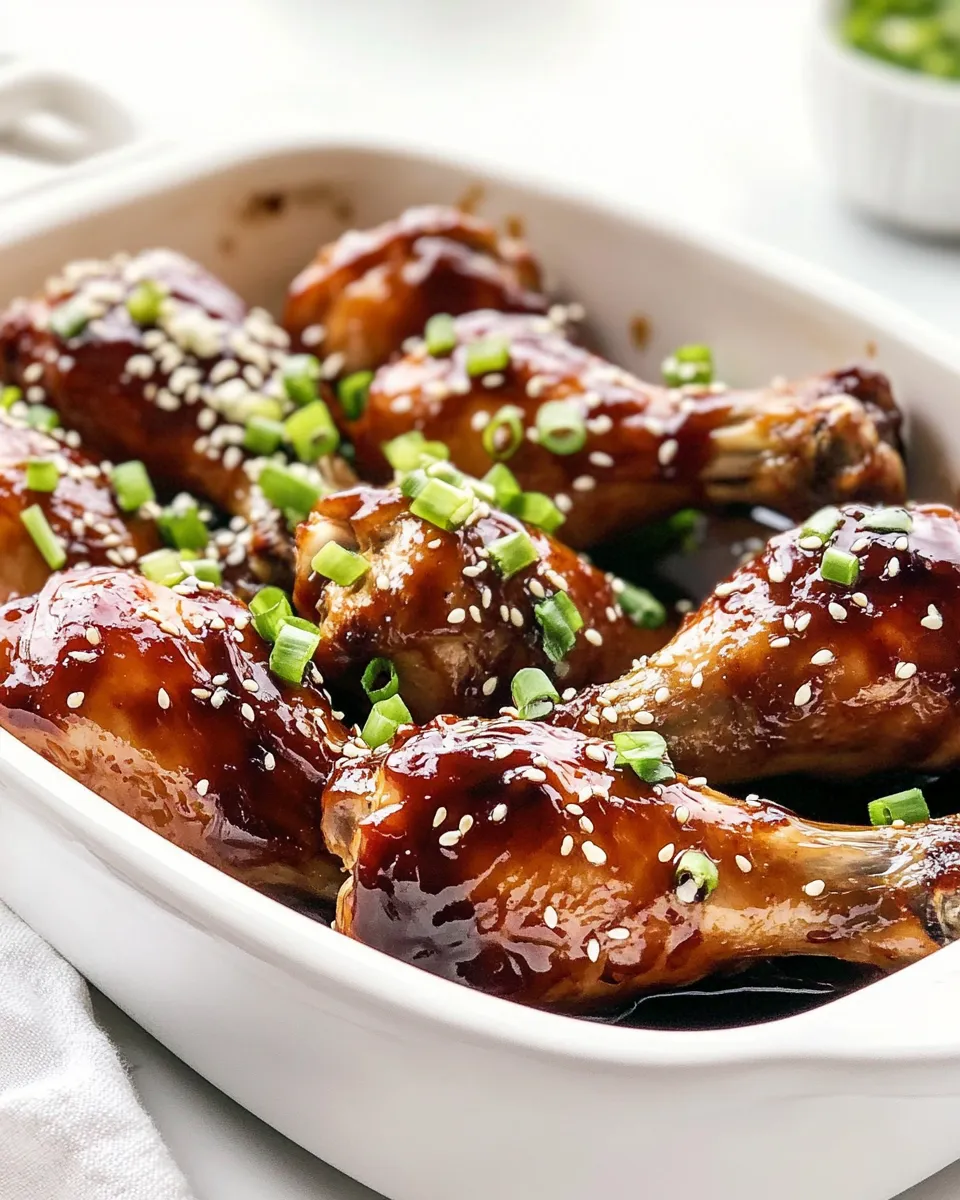 Easy Baked Teriyaki Chicken Drumsticks recipe image