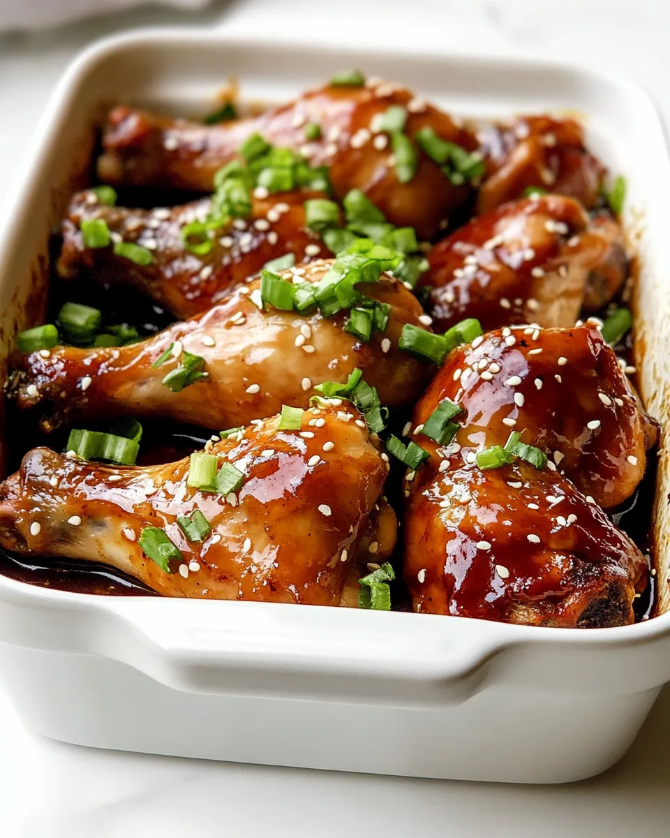 Quick Baked Teriyaki Chicken Drumsticks shot