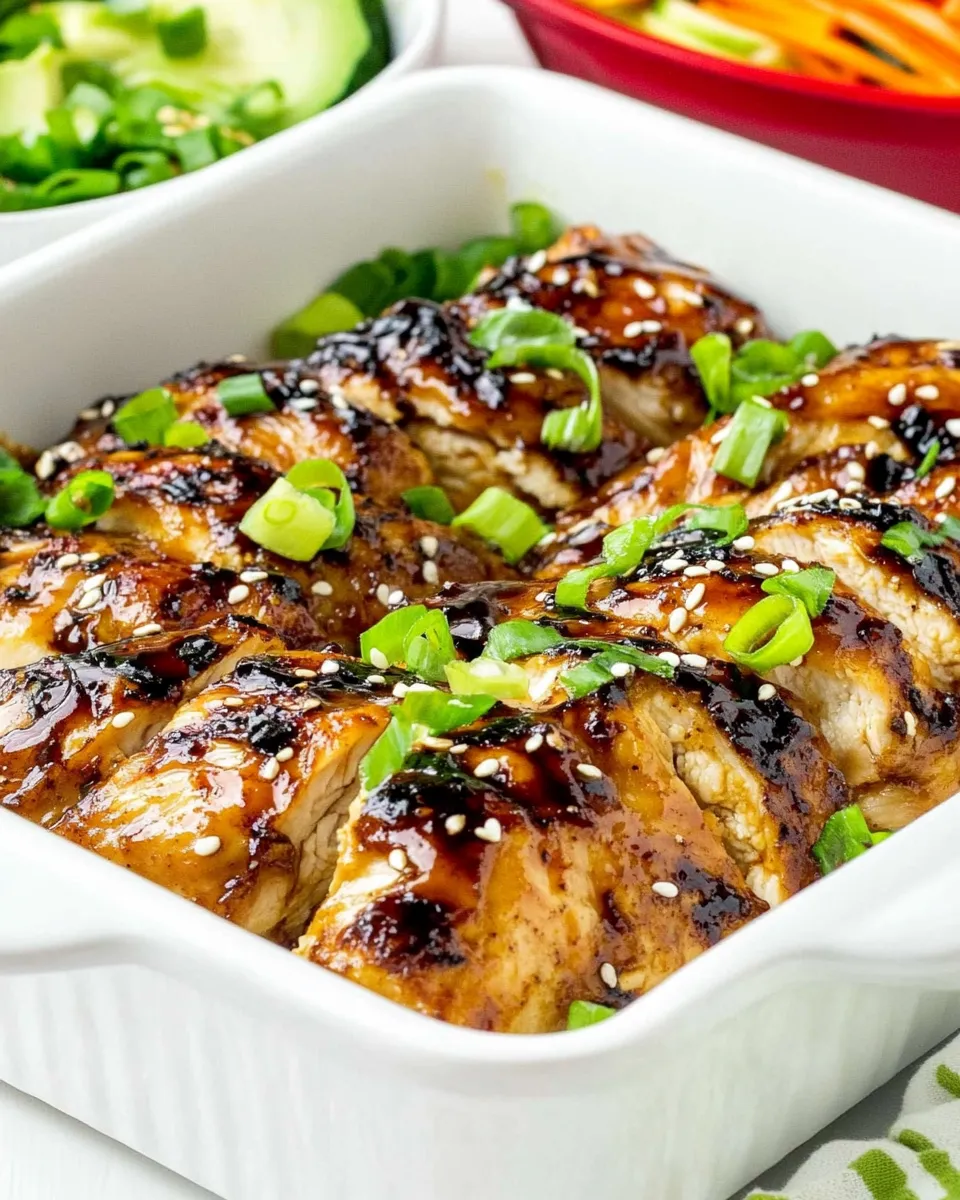Savory Baked Teriyaki Chicken (Sugar-Free) shot