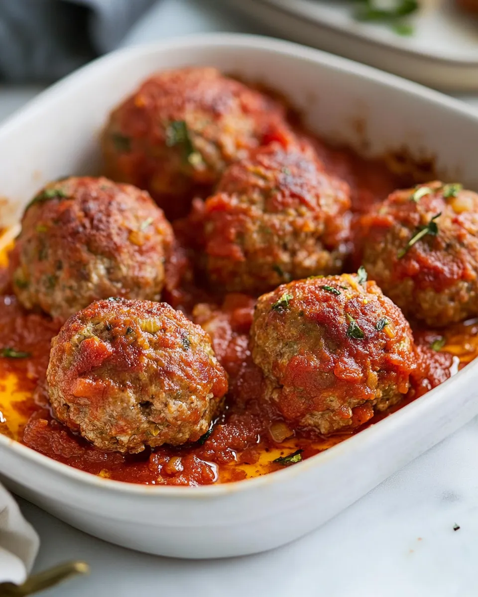 Homemade Baked Turkey Meatballs (Healthy) recipe photo