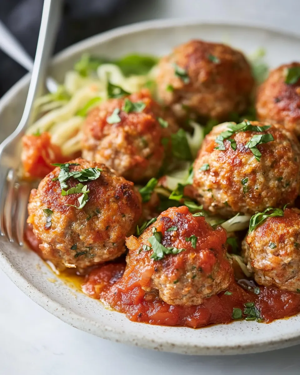 Classic Baked Turkey Meatballs (Healthy) dish photo