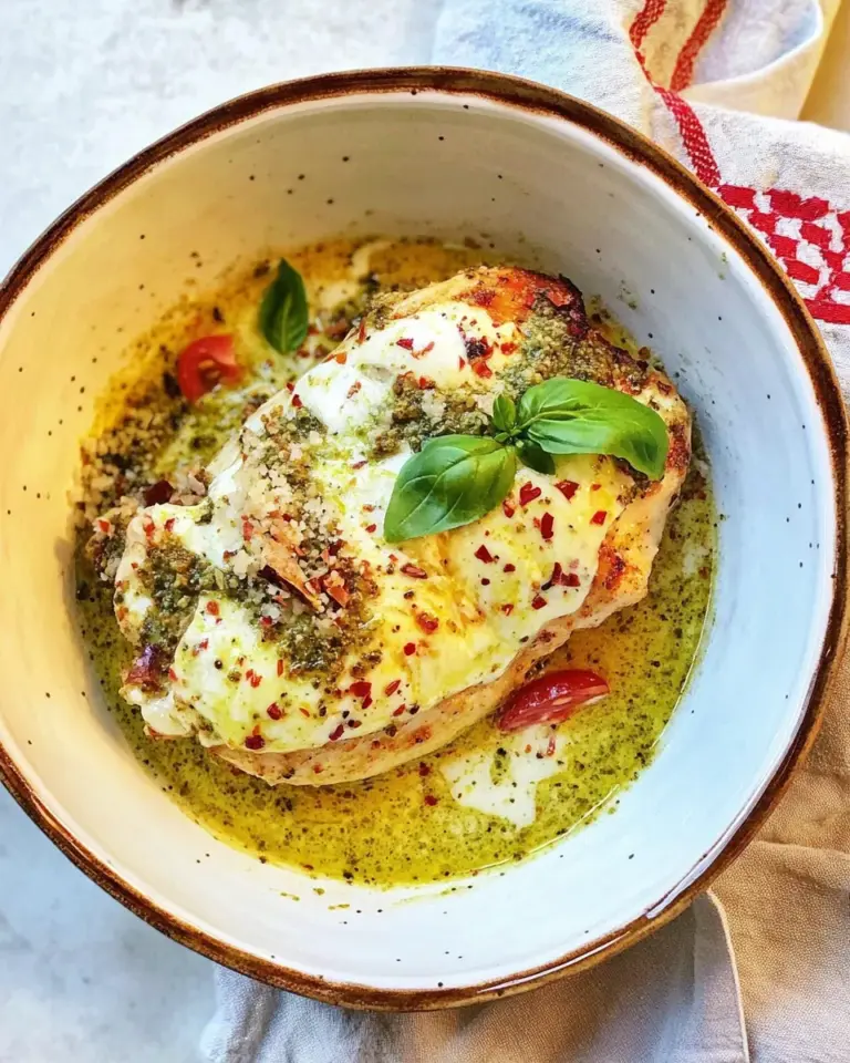 Homemade Basil Pesto Chicken photo