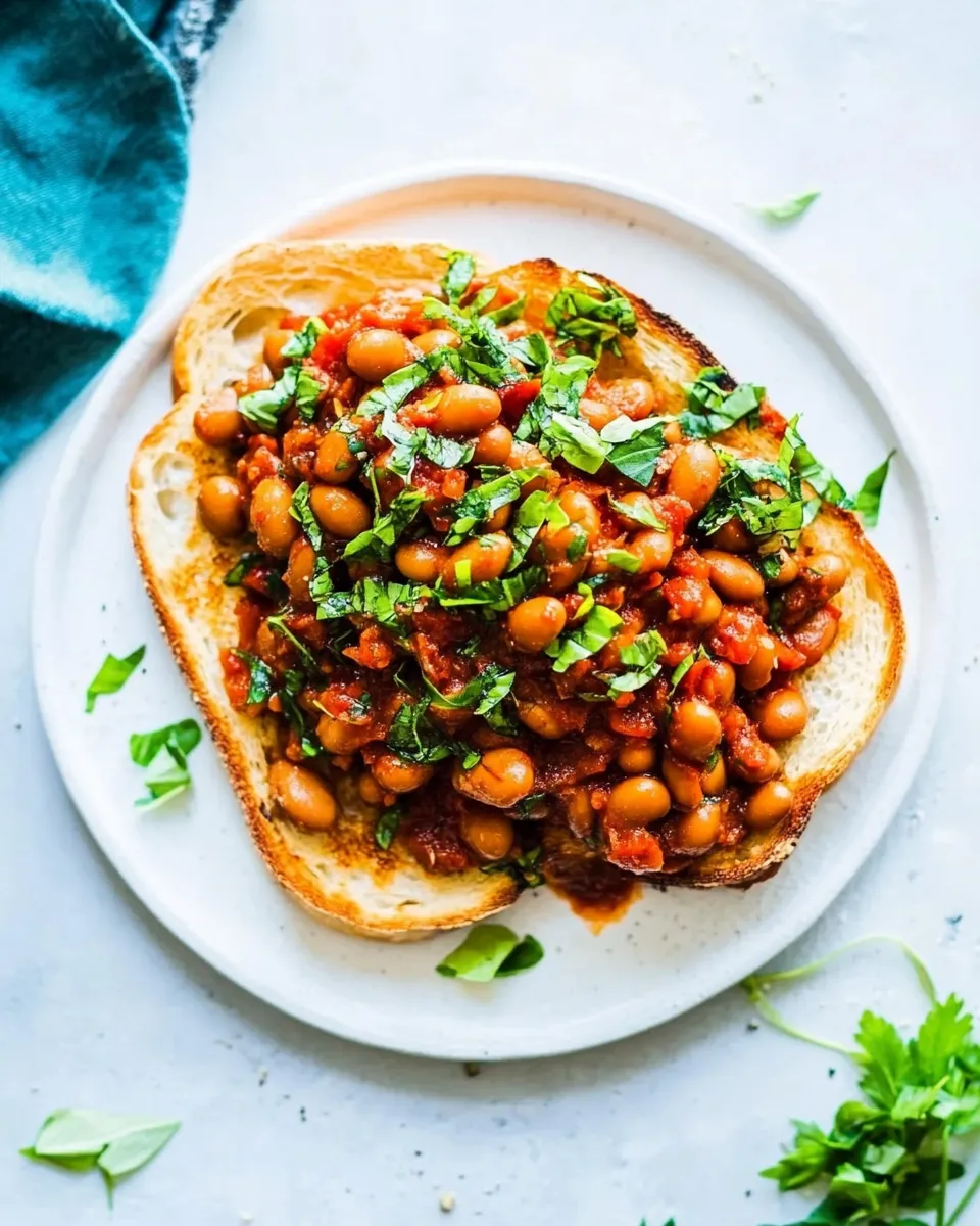 Classic Beans on Toast Recipe image